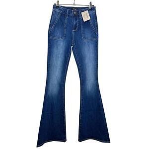 Sundance Catalog Driftwood Flare Leg Farrah Silvretta Jeans Sz 24 NWT MSRP $108